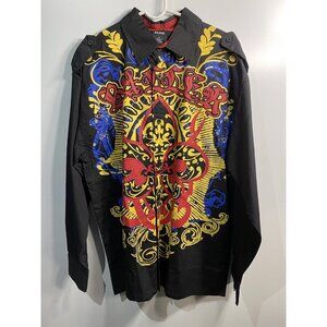 royal republic mens button down long sleeve shirt size XL extra large cotton